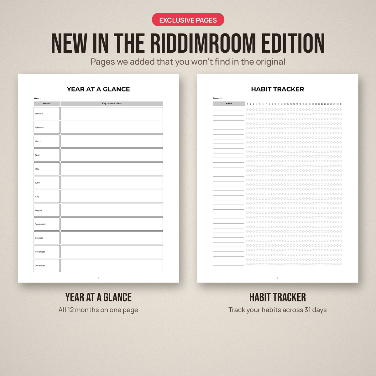 Exclusive pages added in the RiddimRoom edition