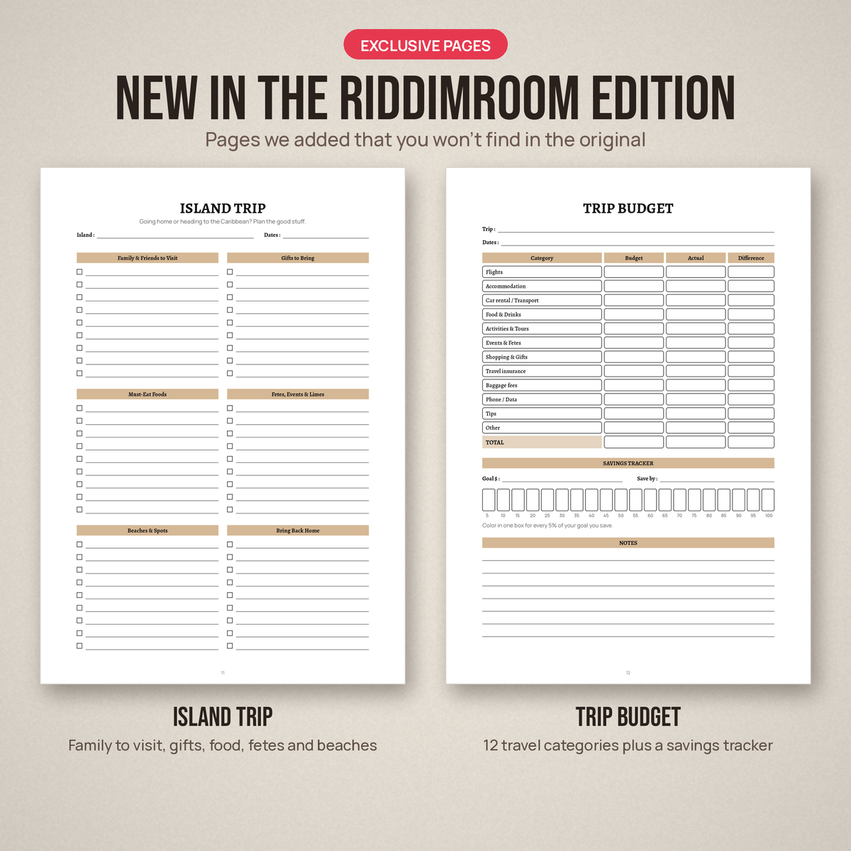 Exclusive pages added in the RiddimRoom edition