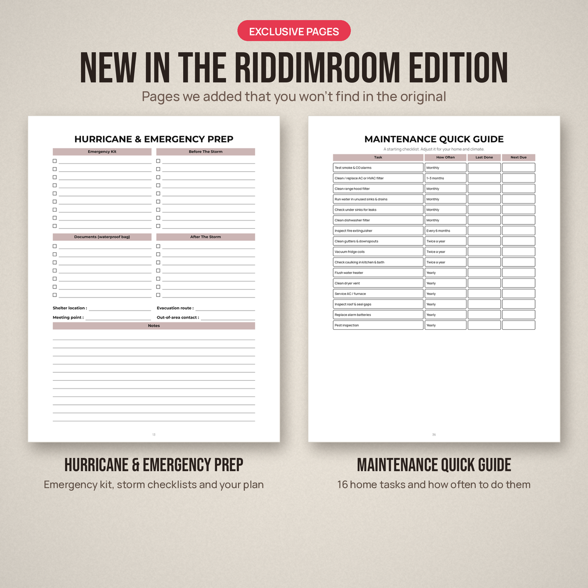 Exclusive pages added in the RiddimRoom edition