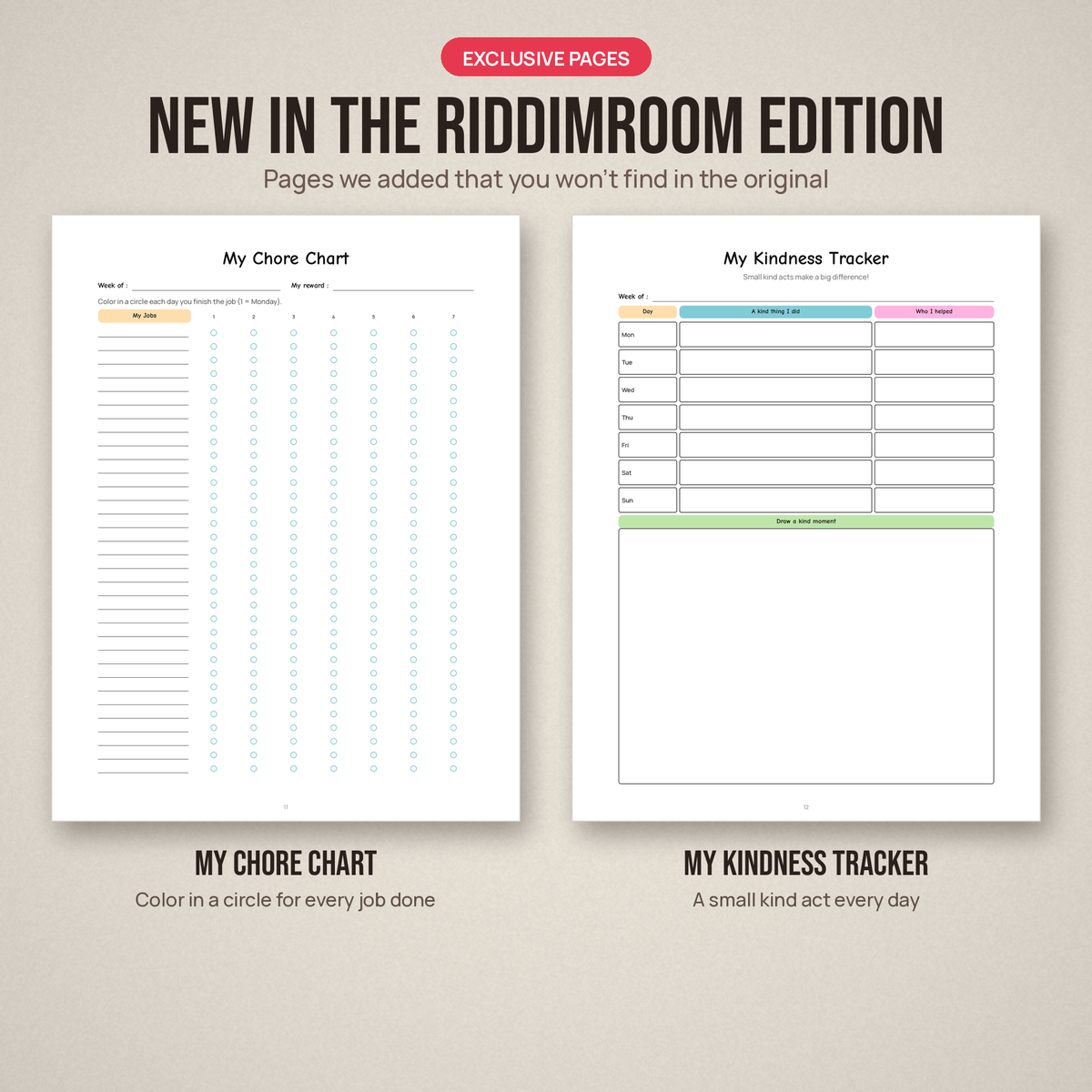 Exclusive pages added in the RiddimRoom edition