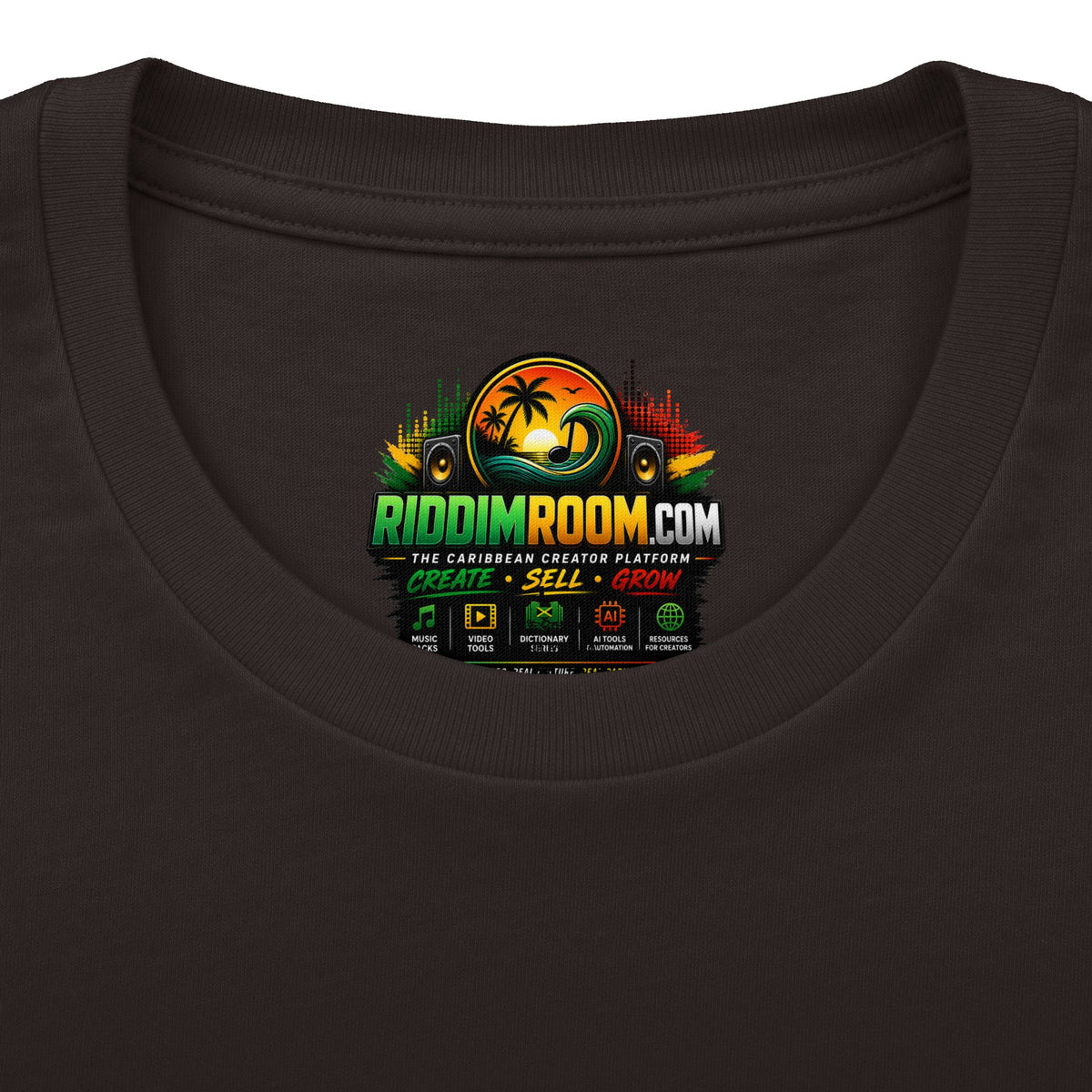 Caribbean Social Club — RiddimRoom Caribbean culture t-shirt, product photo 13