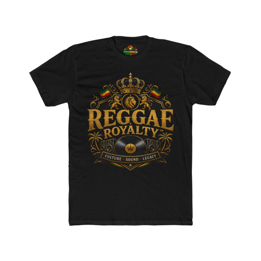 Reggae Royalty Culture Sound Legacy - RiddimRoom solid black Caribbean culture t-shirt