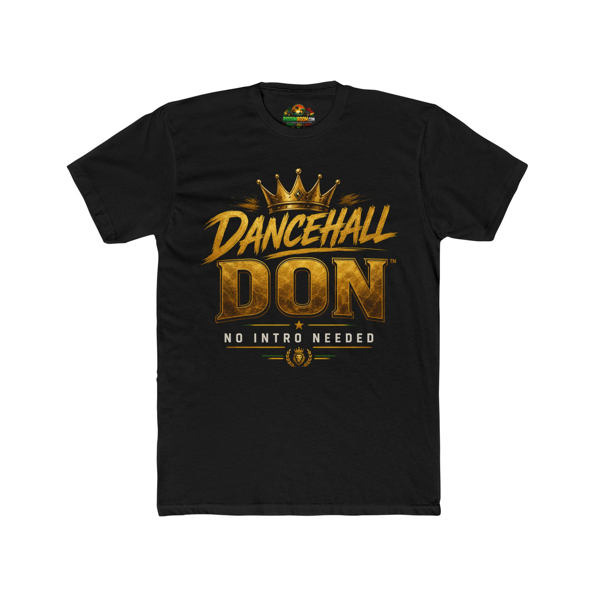 Dancehall Don - RiddimRoom solid black Caribbean culture t-shirt
