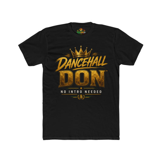 Dancehall Don - RiddimRoom solid black Caribbean culture t-shirt