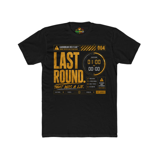 Caribbean Red Flags - Last Rounds - RiddimRoom solid black Caribbean culture t-shirt
