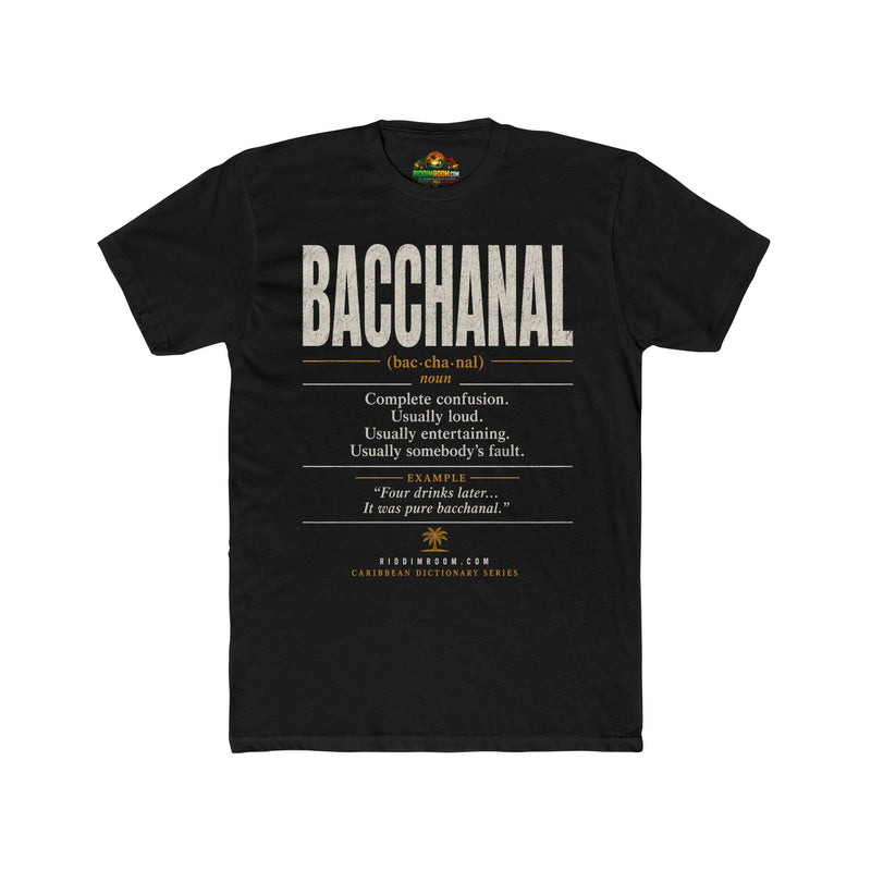 Bacchanal T-Shirt - RiddimRoom solid black Caribbean culture t-shirt