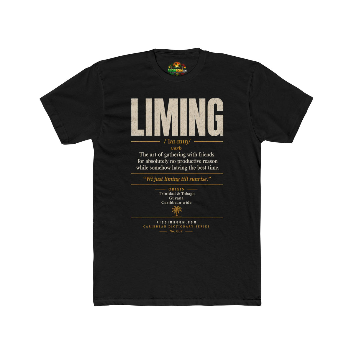 Liming T-Shirt - RiddimRoom solid black Caribbean culture t-shirt
