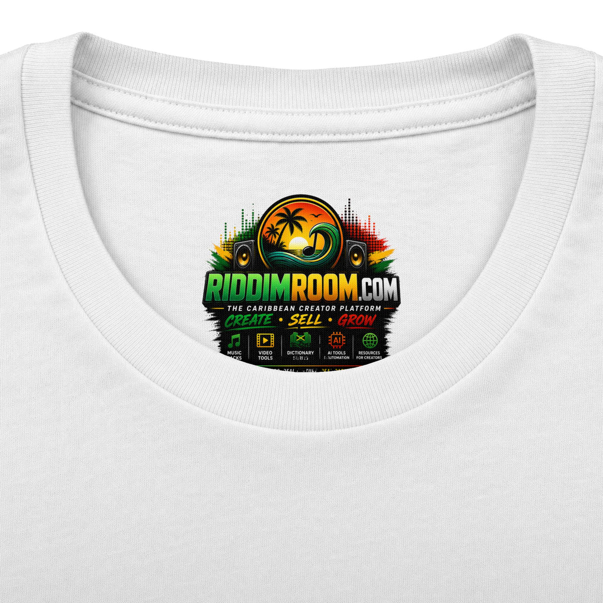 Caribbean Social Club — RiddimRoom Caribbean culture t-shirt, product photo 10