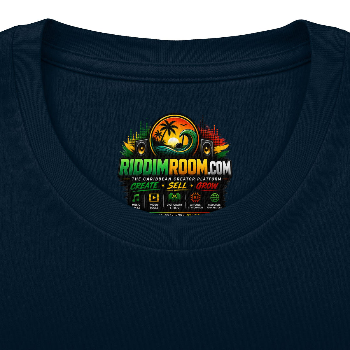 Caribbean Social Club — RiddimRoom Caribbean culture t-shirt, product photo 16