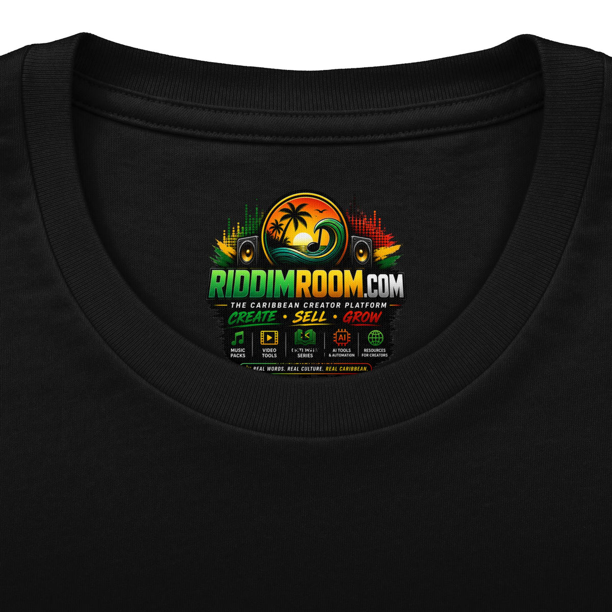 Chipping T-Shirt — RiddimRoom Caribbean culture t-shirt, product photo 4