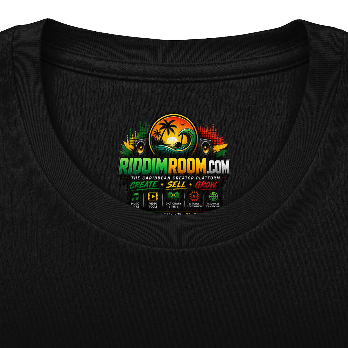 Watch Nah T-Shirt — RiddimRoom Caribbean culture t-shirt, product photo 4