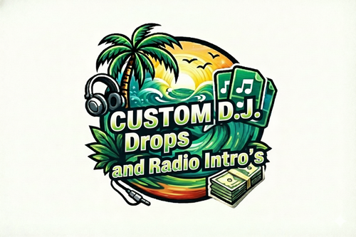 Custom DJ drops and radio intro audio service artwork – RiddimRoom