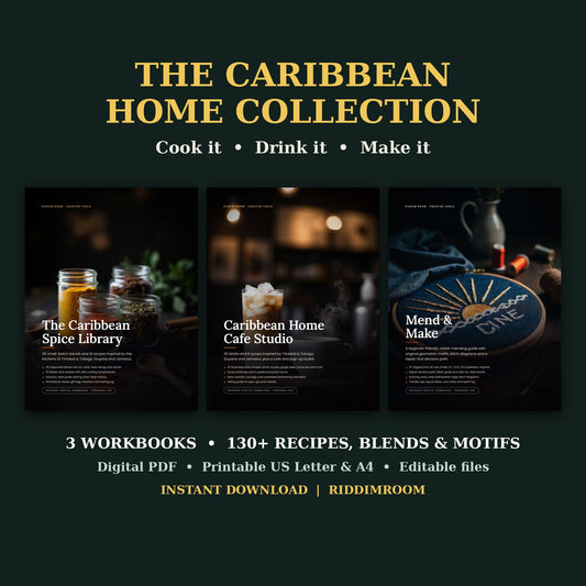 The Caribbean Home Collection | Spice Library + Home Cafe Studio + Mend & Make | RiddimRoom